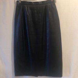 Vintage Bettina leather skirt